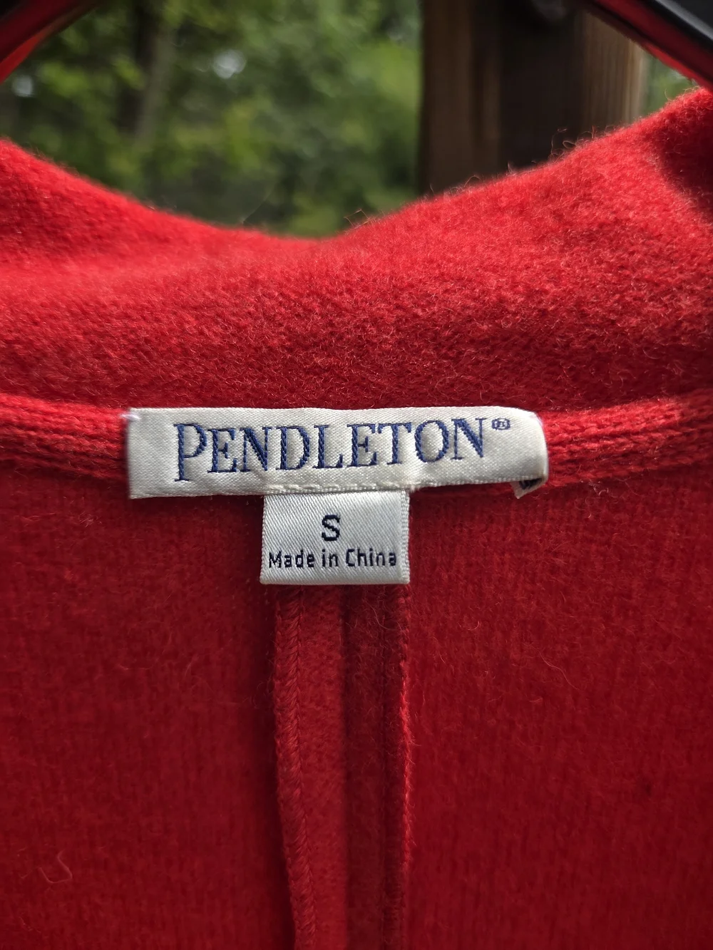 Pendleton Bright Red Wool-Blend Blazer